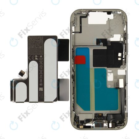 Stredný Rám s Batériou pre iPhone 16 Pro | White Titanium | ZD076-00690 | Genuine Apple