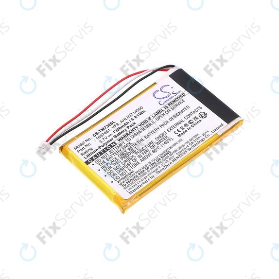 Batéria pre TomTom Go 530 Live, 630T, 720, 730T, 930T, 1697461, Li-Polymer, 3.7V, 1300mAh, HQ
