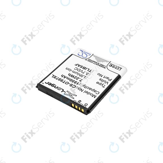 Batéria pre Alcatel One Touch 997, X Pop, TCL S710, S800, 1950mAh, Li-Ion, 3.7V, TLiB5AF, HQ