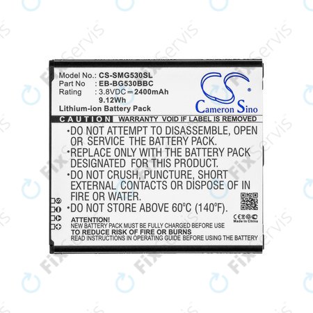 Batéria pre Samsung Galaxy J3, 2400mAh, Li-Ion, 3.8V, EB-BG530BBC, HQ