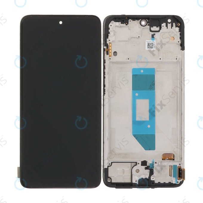 Displej OLED pre Xiaomi Redmi Note 14 4G, Black, Dotykové sklo s rámom