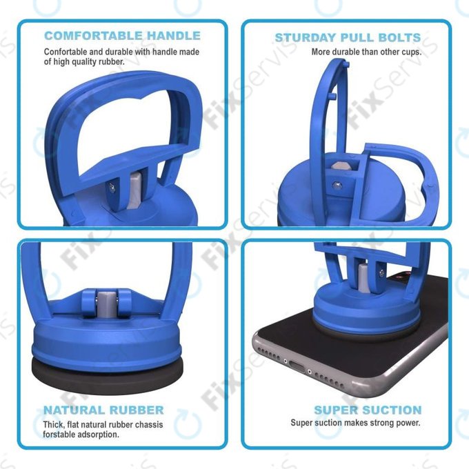 Pevná Prísavka na Otváranie Zariadení (plast, guma)