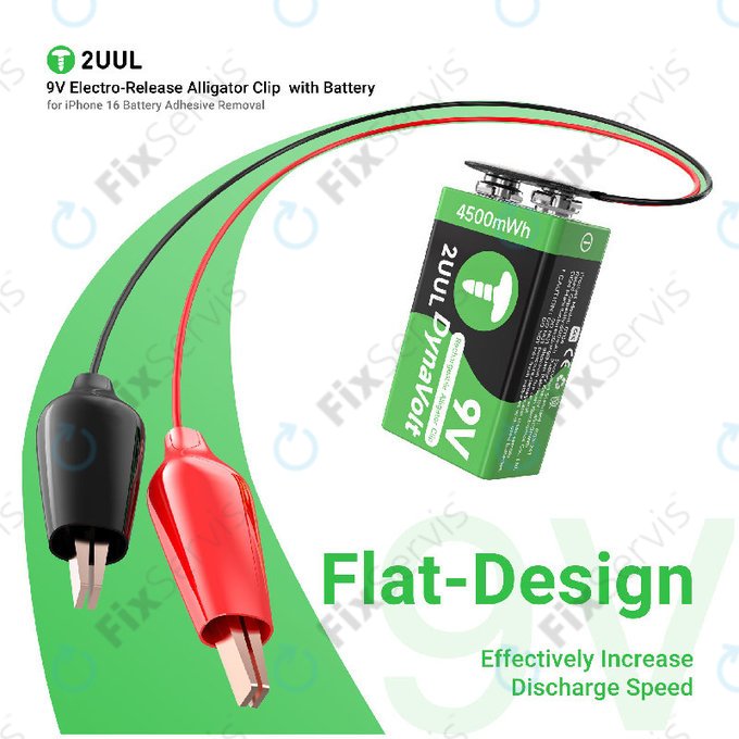Aktivátor batérií s 9V napájaním (krokosvorka), 2UUL BT04