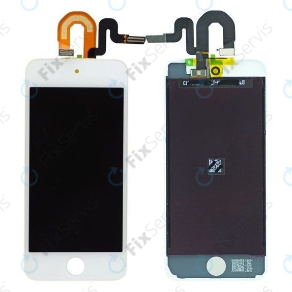 Apple iPod Touch (5th Gen, 6th Gen, 7th Gen) - LCD Displej + Dotykové Sklo + Rám (White) TFT