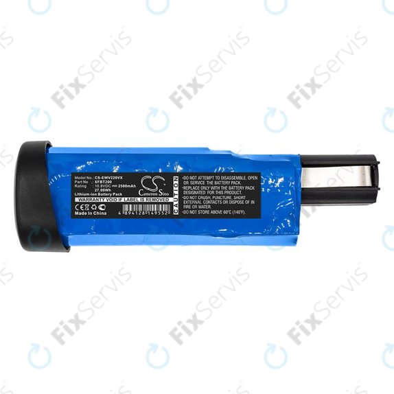 Batéria pre Shark WV200UK, WV200, WV201, WV205, WV220, Ion W1 Cord, 2500mAh, Li-Ion, 10.8V, XFBT200, HQ