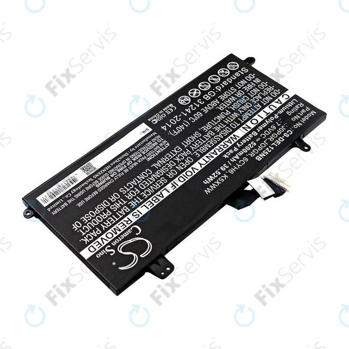 Batéria pre Dell Latitude 5290, Latitude 12 5285, 5200mAh, Li-Pol, 7.6V, J0PGR, HQ