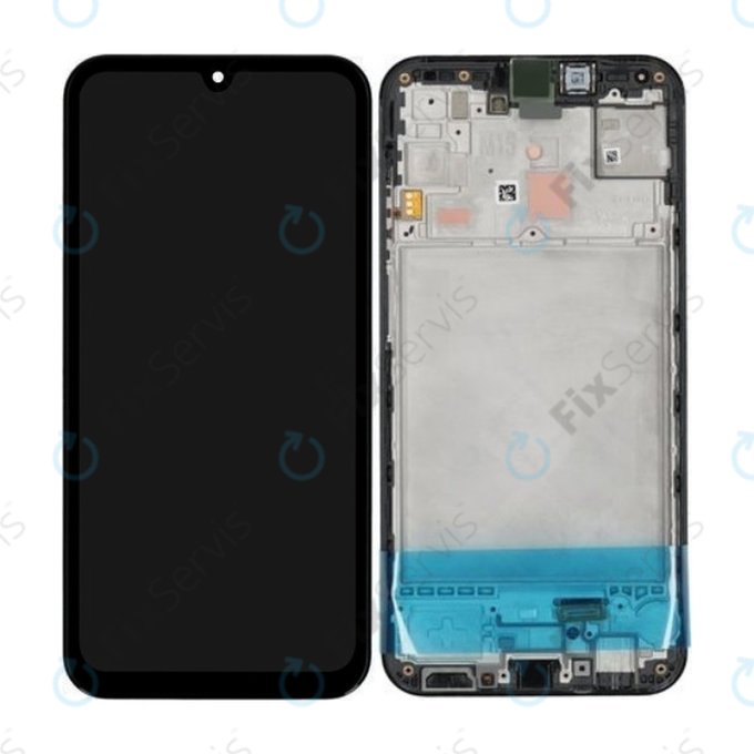 Samsung Galaxy M15 M156B - LCD Displej + Dotykové Sklo + Rám (Grey) - GH82-34683A Genuine Service Pack