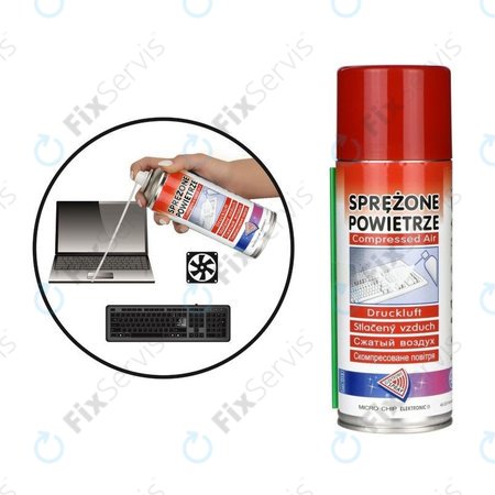 Micro Chip Electronic - Stlačený Vzduch na Čistenie Elektroniky - 600ml