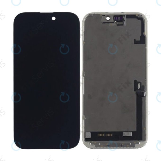 Displej In-Cell FHD pre iPhone 17, Dotykové sklo s rámom