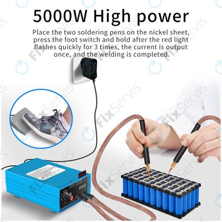 Docreate HPSW 5000W - Mini Zváračka Batérií (4000mAh)