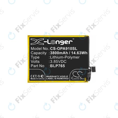 Oppo A91 - Batéria BLP765 3800mAh HQ