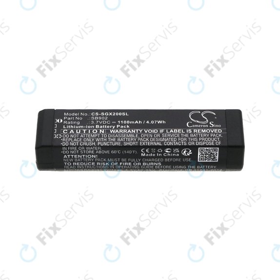 Batéria pre Shure GLXD1, 2, MXW2, 1100mAh, Li-Ion, 3.7V, SB902, HQ