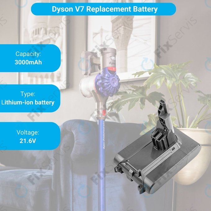 Dyson V7 - Batéria 968670-02, 968670-03 Li-Ion 21.6V 4000mAh
