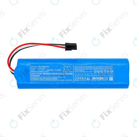 Batéria pre Tesla Robostar iQ500, iQ600, 5200mAh, Li-Ion, 14.4V, N789-603, HQ