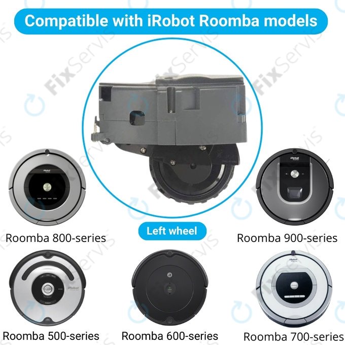 iRobot Roomba 500, 600, 700, 800, 900-series - Koleso s Motorom (Ľavé)