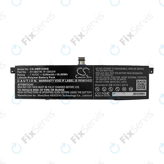Batéria pre Xiaomi Inchmi Aair 13.3, Xiaomi Mi Notebook Air 13.3 2018, 5250mAh, Li-Pol, 7.6V, R13B01W, HQ