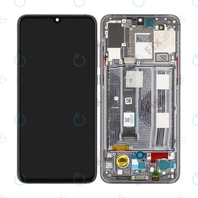 Xiaomi Mi 9 - LCD Displej + Dotykové Sklo + Rám (Piano Black) - 560610095033 Genuine Service Pack