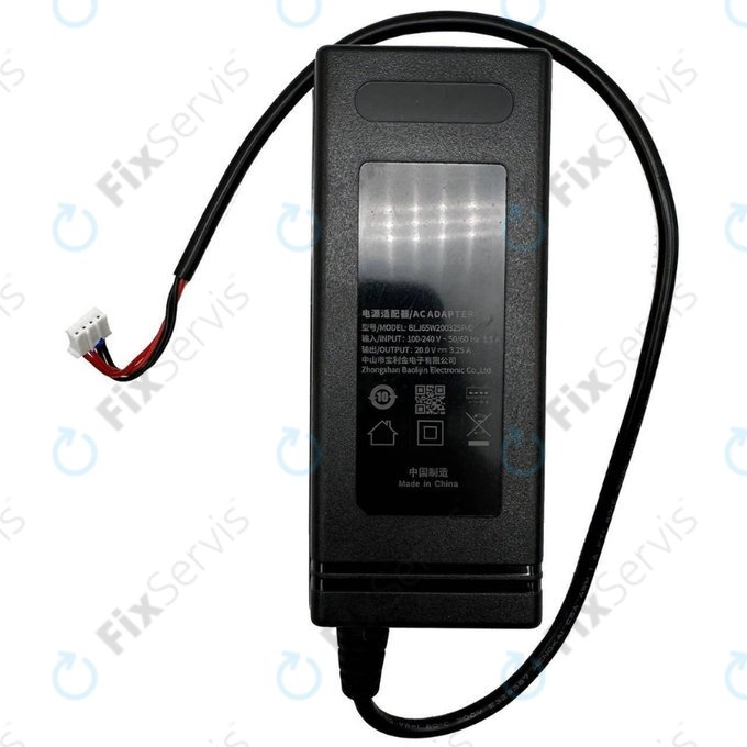 Nabíjací adaptér pre Dreame Bot W10, BLJ65W200325P-C, 65W, 20V