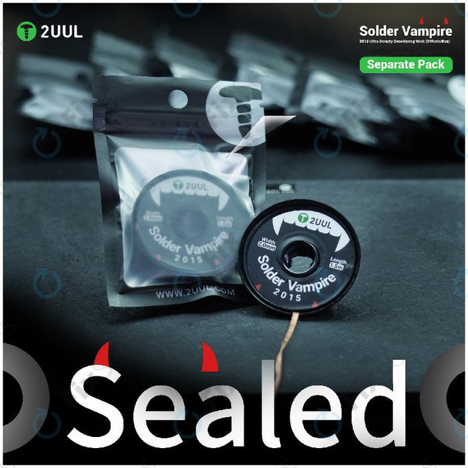 Odsávací knôt Solder Vampire, samostatné balenie, 2UUL DW16, 10ks/balenie