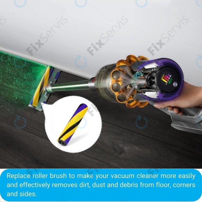 Dyson V11, V12, V15, V15s Detect Submarine - Hlavná Kefa Slim Fluffy (Mäkký valček)