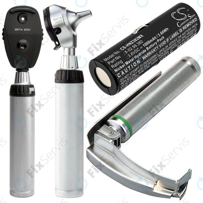 Batéria pre Heine Ophthalmoscope Beta 200, 1000mAh, Ni-MH, 3.6V, X-02.99.382, HQ