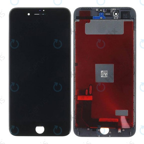 Displej pre iPhone 7 Plus, Black, Dotykové sklo s rámom, Refurbished