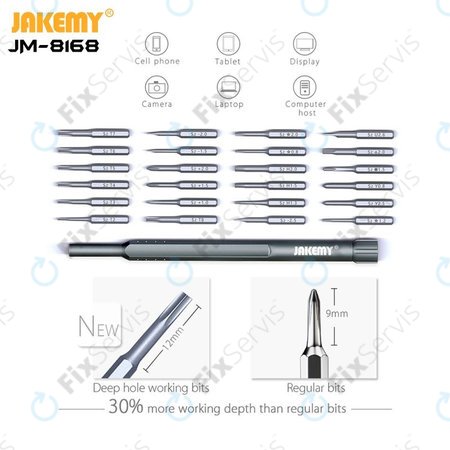 Jakemy JM-8168 - Sada Servisného Náradia pre Servis Elektroniky 24v1