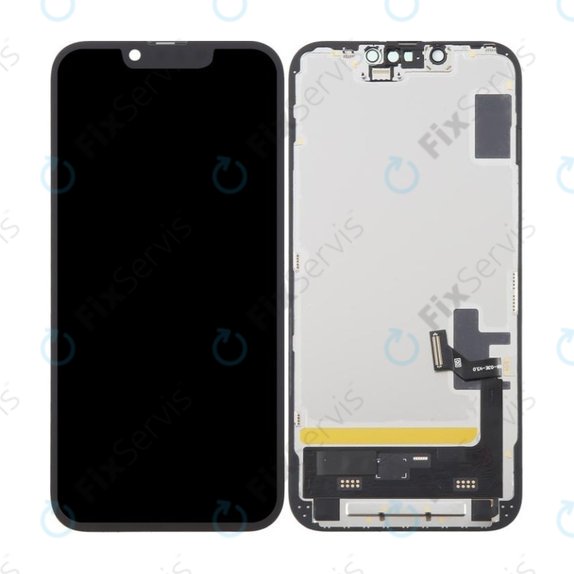 Displej Soft OLED pre iPhone 16e, Dotykové sklo s rámom, FixPremium