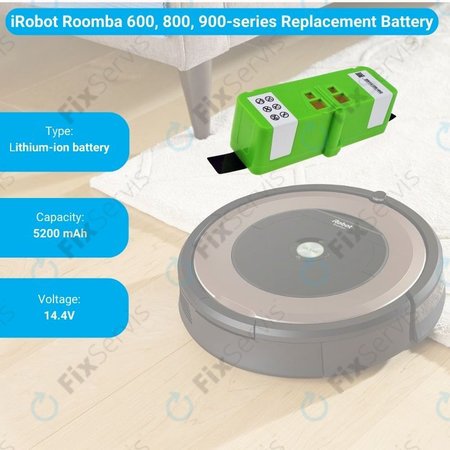 iRobot Roomba 600, 800, 900-series - Batéria 4502233, 4374392, 2130LI Li-Ion 14.4V 5200mAh HQ
