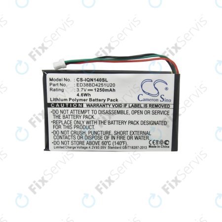 Garmin Nuvi 1400, 1450, 1450T, 1490LMT, 1490T, 1490T Pro - Batéria ED38BD4251U20 1250mAh HQ