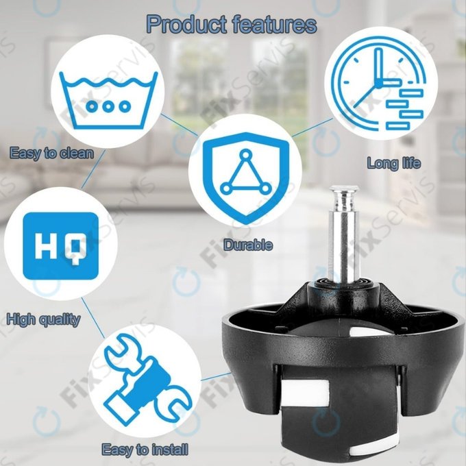 Eufy Robovac-series - Predné Koliesko (Čierne)