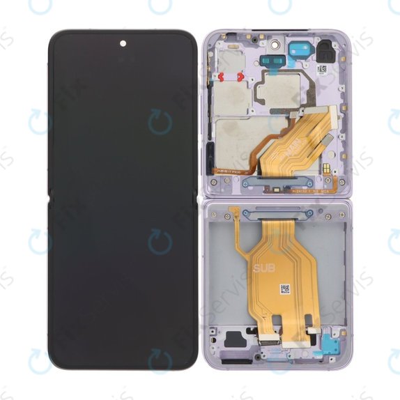 Xiaomi Mix Flip 2405CPX3DC - LCD Displej + Dotykové Sklo + Rám (Purple) OLED
