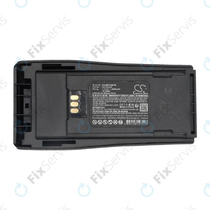 Batéria pre Motorola CP, EP, GP, 2600mAh, Li-Ion, 7.4V, NNTN4496, HQ