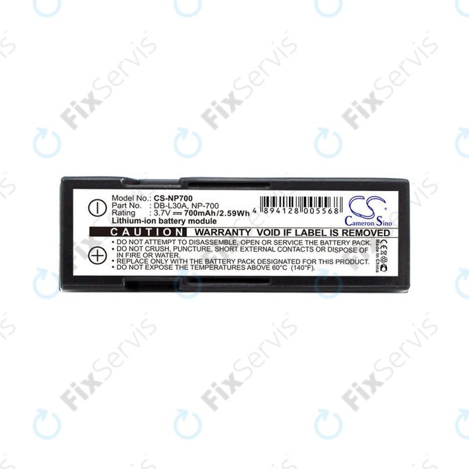 Batéria pre Minolta Dg-X50-K, Pentax Optio Z10, Samsung L77, Sanyo, 700mAh, Li-Ion, 3.7V, NP-700, HQ