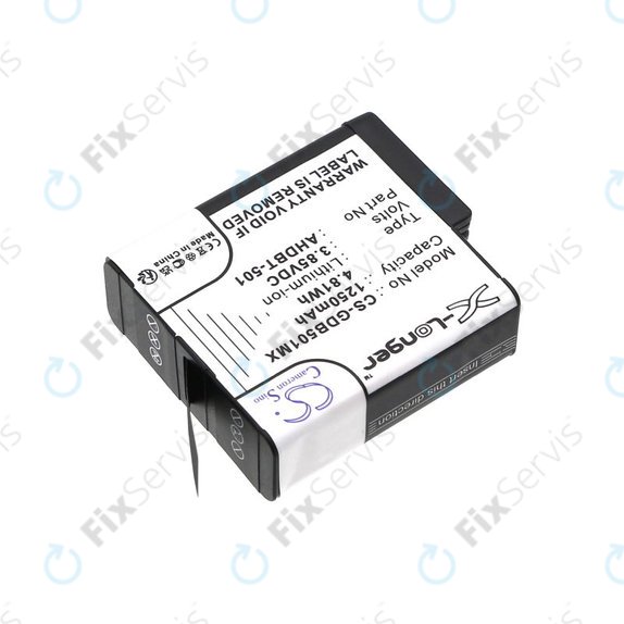 Batéria pre GoPro Hero 8, Hero 6, 1250mAh, Li-Ion, 3.85V, AHDBT-501, HQ