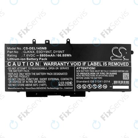 Batéria pre Dell Latitude 14 5490, Latitude 14 5491, 8800mAh, Li-Ion, 7.6V, 00JWGP, HQ