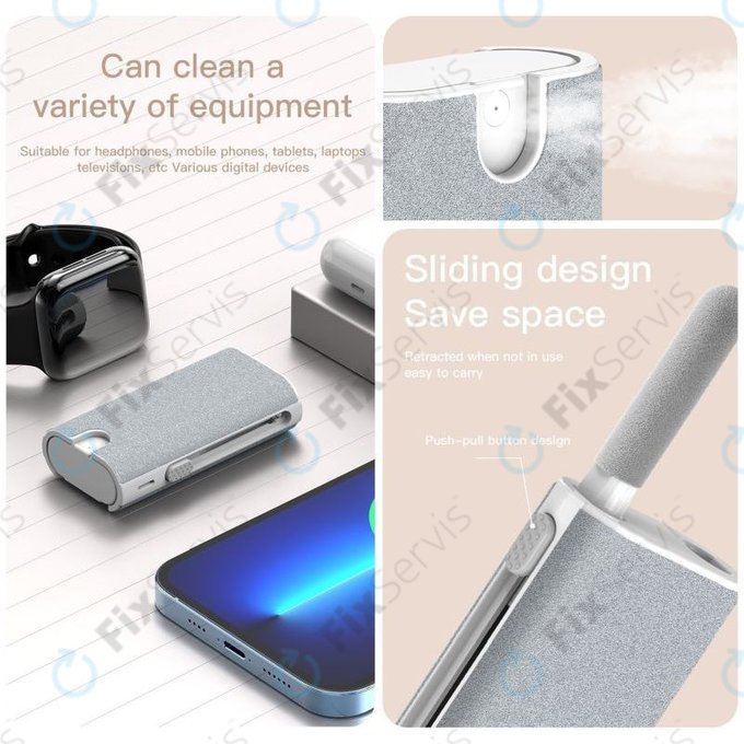 Multifunkčný Nástroj na Čistenie Telefónov a Slúchadiel 5v1