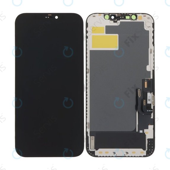 Displej Soft OLED pre iPhone 12, 12 Pro, Dotykové sklo s rámom, DIAGNOSTIC