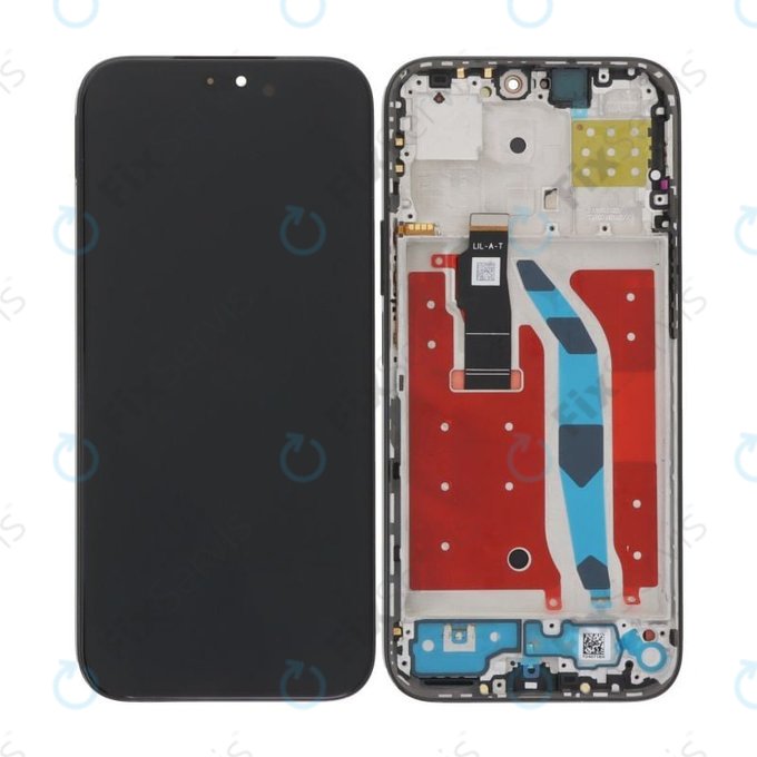 Honor 200 Lite - LCD Displej + Dotykové Sklo + Rám (Midnight Black) OLED