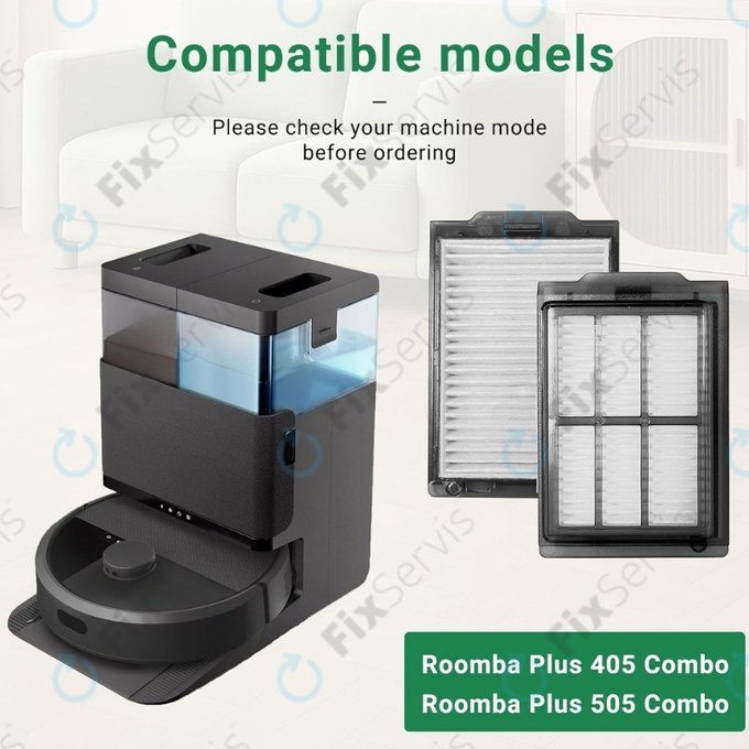 HEPA filter, 2 ks pre iRobot Roomba Plus 505, 507, 405, 4020
