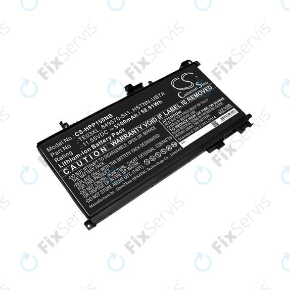 Batéria pre HP Omen 15, Pavilion 15, WASD 15, 5100mAh, Li-Ion, 11.55V, TE03XL, HQ