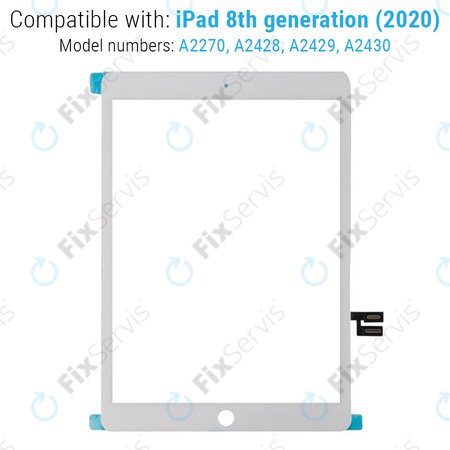Apple iPad (8th Gen 2020) - Dotykové Sklo (White)