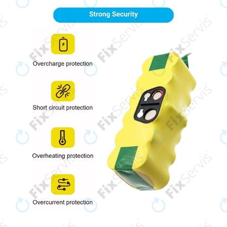 iRobot Roomba 500, 600, 700, 800, 900-series, R3, Scooba 450, Vileda 137173 - Batéria 11702, GD-Roomba-500, VAC-500NMH-33 Ni-MH 14.4V 2800mAh HQ