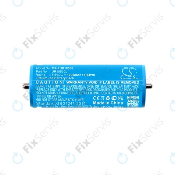 Batéria pre Braun Silk-épil 5, Silk-épil 7, Silk-épil 9, 1900mAh, Li-Ion, 3.6V, UR18500L, HQ