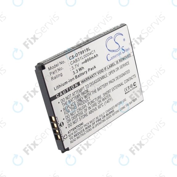 Batéria pre Alcatel One Touch, OT, TCL A, Vodafone, 900mAh, Li-Ion, 3.7V, CAB31L0004C1, HQ