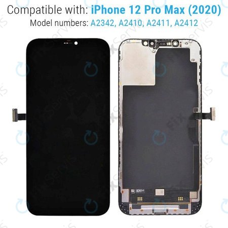 Apple iPhone 12 Pro Max - LCD Displej + Dotykové Sklo + Rám Hard OLED FixPremium