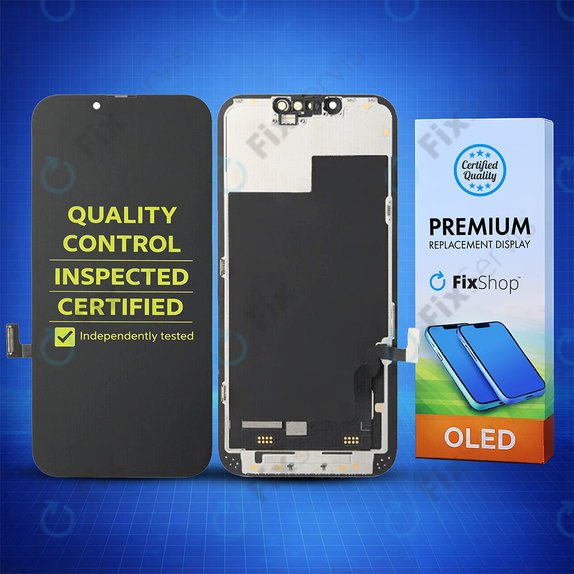 Displej Soft OLED pre iPhone 13, Dotykové sklo s rámom, FixPremium