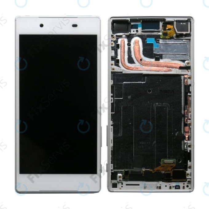 Sony Xperia Z5 E6653 - LCD Displej + Dotykové Sklo + Rám (White) - 1296-1894 Genuine Service Pack