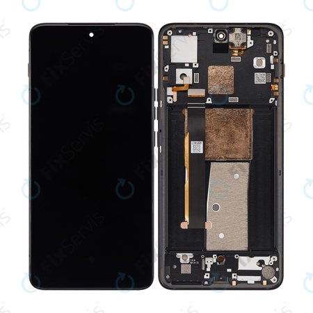 Motorola Thinkphone - LCD Displej + Dotykové Sklo + Rám (Carbon Black) OLED