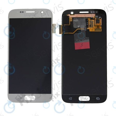 Samsung Galaxy S7 G930F - LCD Displej + Dotykové Sklo (Black) - GH97-18523A, GH97-18761A, GH97-18757A Genuine Service Pack